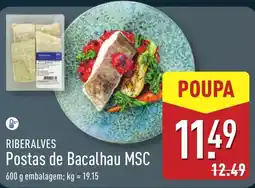 ALDI Riberalves postas de bacalhau msc promoção