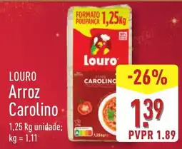 ALDI Louro Arroz Carolino promoção