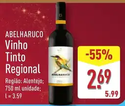 ALDI ABELHARUCO Vinho Tinto Regional promoção