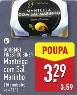 ALDI Gourmet finest cuisine manteiga com sal marinho promoção