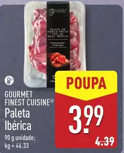 ALDI Gourmet finest cuisine paleta ibérica promoção