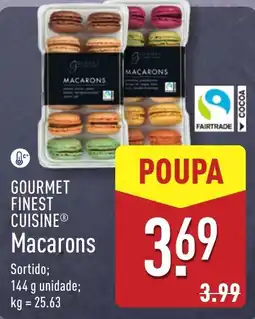 ALDI Gourmet finest cuisine macarons promoção