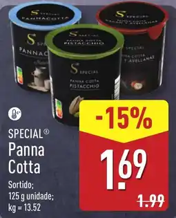 ALDI Special panna cotta promoção
