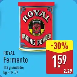 ALDI Royal fermento promoção