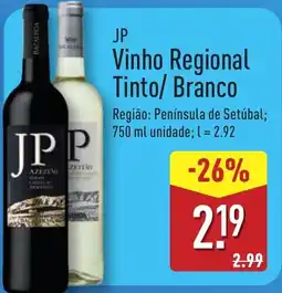 ALDI JP Vinho Regional Tinto/ Branco promoção