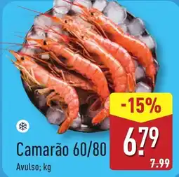 ALDI Camarão 60/80 promoção