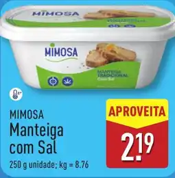 ALDI MIMOSA Manteiga com Sal promoção