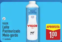 ALDI VIGOR Leite Pasteurizado Meio-gordo promoção