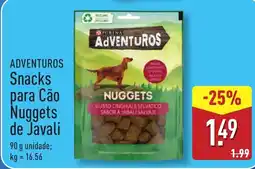 ALDI ADVENTUROS Snacks para Cão Nuggets de Javali promoção