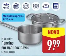 ALDI CROFTON Panelas em Aço Inoxidável promoção