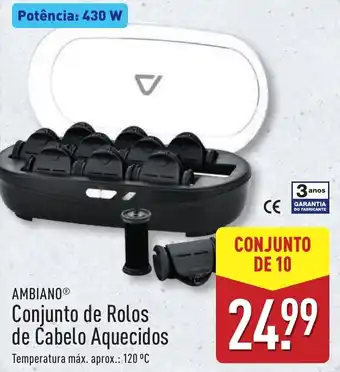 AMBIANO Conjunto de Rolos de Cabelo Aquecidos