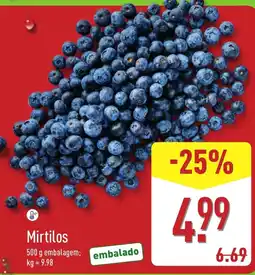 ALDI Mirtilos promoção