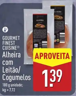 ALDI GOURMET FINEST CUISINE Alheira com Leitão/ Cogumelos promoção