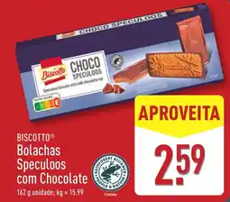 ALDI BISCOTTO Bolachas Speculoos com Chocolate promoção