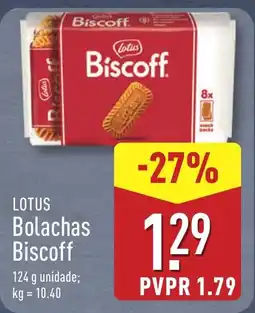 ALDI LOTUS Bolachas Biscoff promoção