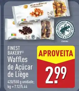 ALDI FINEST BAKERY Waffles de Açúcar de Lièg promoção