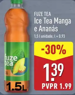 ALDI FUZE TEA Ice Tea Manga e Ananás promoção