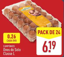 ALDI CAMPÓNIOS Ovos do Solo Classe L promoção