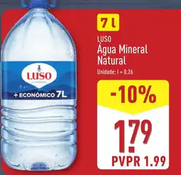 ALDI LUSO Agua Mineral Natural promoção