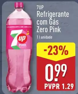 ALDI 7UP Refrigerante com Gás Zero Pink promoção