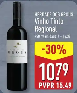 ALDI HERDADE DOS GROUS Vinho Tinto Regional promoção
