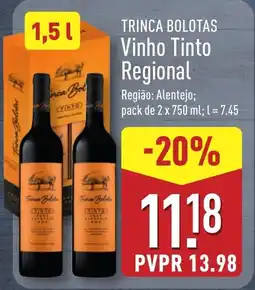 ALDI TRINCA BOLOTAS Vinho Tinto Regional promoção