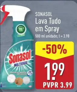 ALDI SONASOL Lava Tudo em Spray promoção