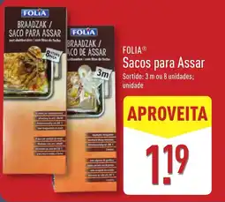 ALDI FOLIA Sacos para Assar promoção