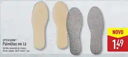 ALDI UP2FASHION Palmilhas em Lã promoção
