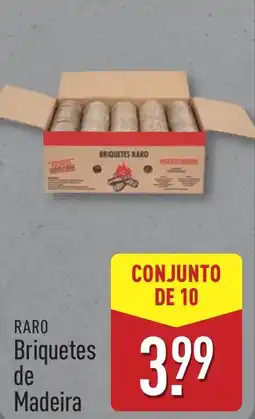 ALDI RARO Briquetes de Madeira promoção