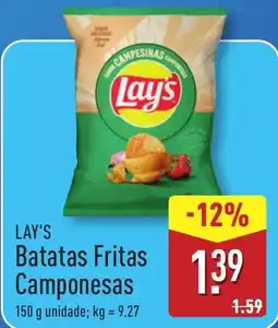 ALDI LAY'S Batatas Fritas Camponesas promoção