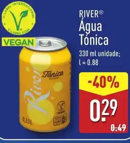 ALDI RIVER Agua Tónica promoção