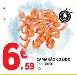 E.Leclerc Camarão cozido promoção