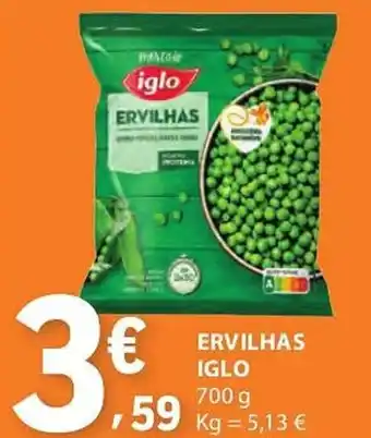 E.Leclerc Ervilhas iglo promoção
