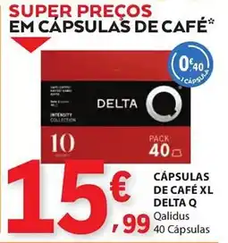 E.Leclerc Cápsulas de café xl delta q promoção