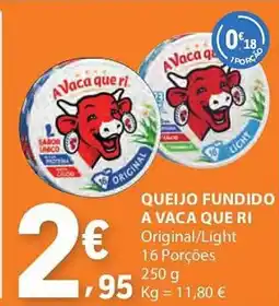 E.Leclerc Queijo fundido a vaca que ri promoção