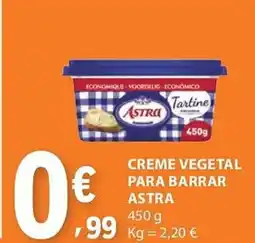 E.Leclerc Creme vegetal para barrar astra promoção