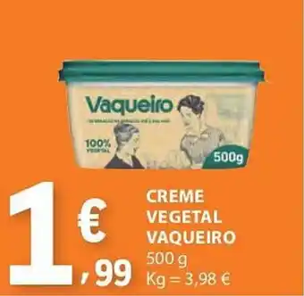 E.Leclerc Creme vegetal vaqueiro promoção