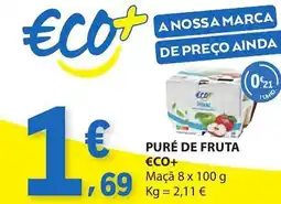 E.Leclerc Puré de fruta €co+ promoção