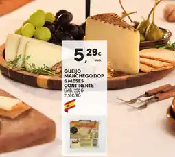 Continente Queijo manchego dop 6 meses continente promoção