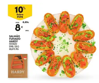 Salmão fumado hardy fatiado