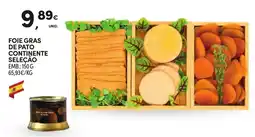 Continente Foie gras de pato continente seleção promoção