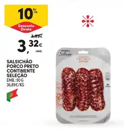 Continente Salsichão porco preto continente seleçao promoção