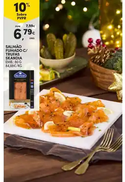 Continente Salmão fumado c/ trufas skandia promoção