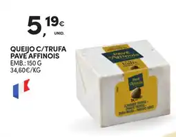 Continente Queijo c/trufa pave affinois promoção