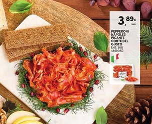 Continente Pepperoni nápoles picante corte del gusto promoção