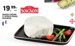 Continente Queijo chèvre c/ alho e ervas soignon promoção