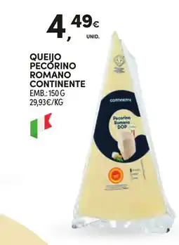 Continente Queijo pecorino romano continente promoção