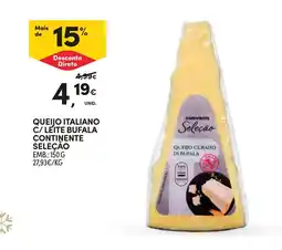 Continente Queijo italiano c/ leite bufala continente seleção promoção
