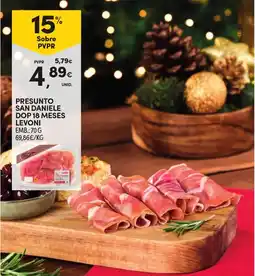 Continente Presunto san daniele dop 18 meses levoni promoção